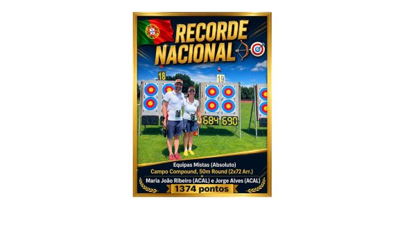Recorde Nacional – Maria João Ribeiro e Jorge Alves – 1374 Pontos Recorde Nacional – Maria João Ribeiro e Jorge Alves – 1374 Pontos