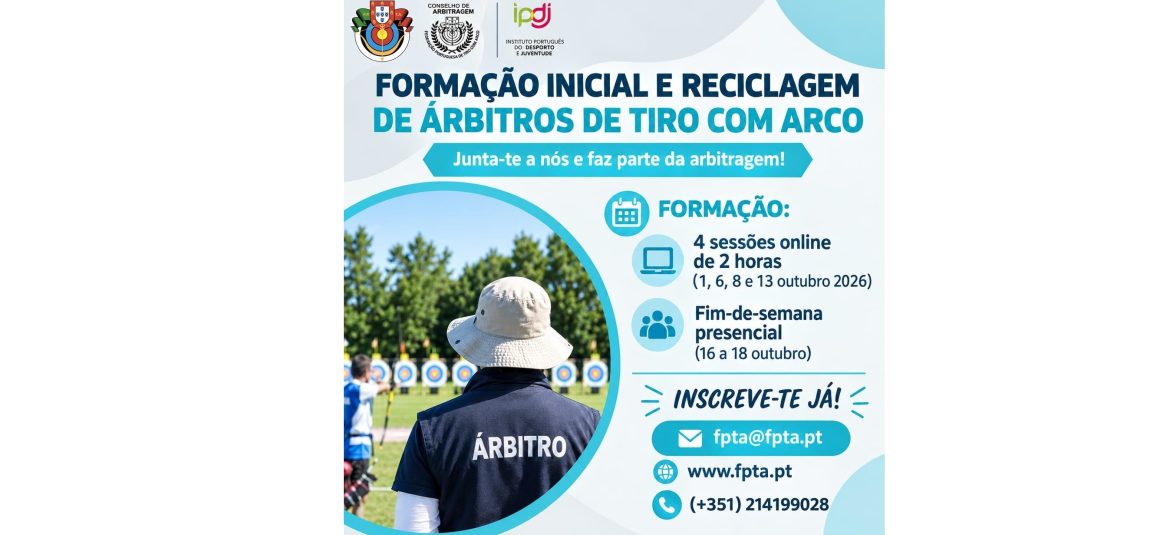 Formação inicial e reciclagem de Árbitros de Tiro com Arco